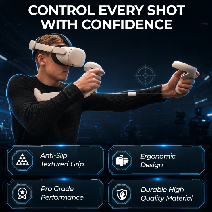 iSTOCK VR Gunstock for Quest & PSVR2 | Lightweight FPS Control iSTOCK VR Gunstock for Quest & PSVR2 | Lightweight FPS Control