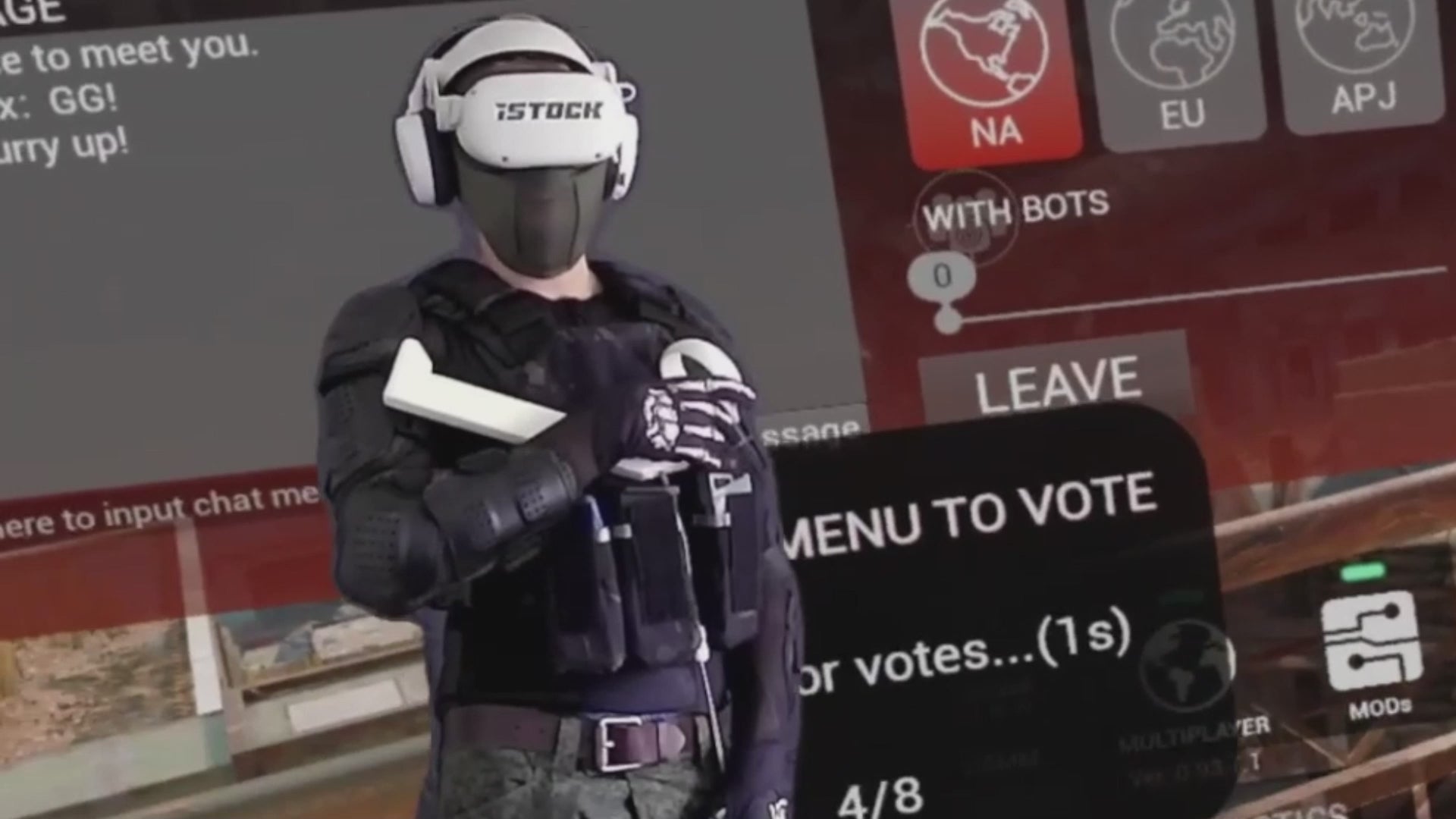 Load video: iSTOCK VR Gunstock for Meta Quest 2 and Meta Quest 3, PSVR2, Valve Index